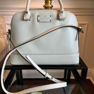 Kate Spade Cream Leather Satchel